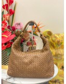 BOTTEGA VENETA INTRECCIATO BROWN SHOULDER BAG 