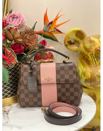 (LIKE NEW) LOUIS VUITTON BOND STREET DAMIER EBENE HANDBAG WITH STRAP 