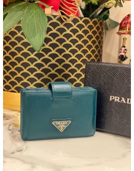 PRADA SAFFIANO METAL LEATHER CARD HOLDER 