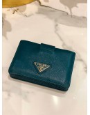 PRADA SAFFIANO METAL LEATHER CARD HOLDER 