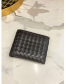 BOTTEGA VENETA INTRECCIATO BI-FOLD WALLET IN BROWN LEATHER -FULL SET-