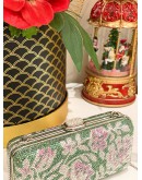 (LIKE NEW) JUDITH LEIBER COUTURE CRYSTAL EMBELLISHED CLUTCH 