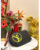 2023 MICROCHIP LOUIS VUITTON LIMITED EDITION BUMP BAG WITH LV LOGO IN BLACK EPI LEATHER