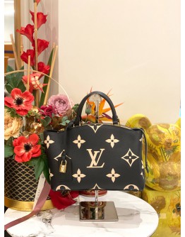 (UNUSED) 2024 LOUIS VUITTON PETIT PALAIS BAG IN BICOLOR MONOGRAM EMPREINTE LEATHER -FULL SET-