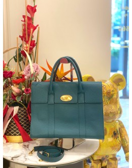(UNUSED) MULBERRY BAYSWATER GRAIN LEATHER TOTE BAG WITH STRAP 