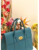 (UNUSED) MULBERRY BAYSWATER GRAIN LEATHER TOTE BAG WITH STRAP 