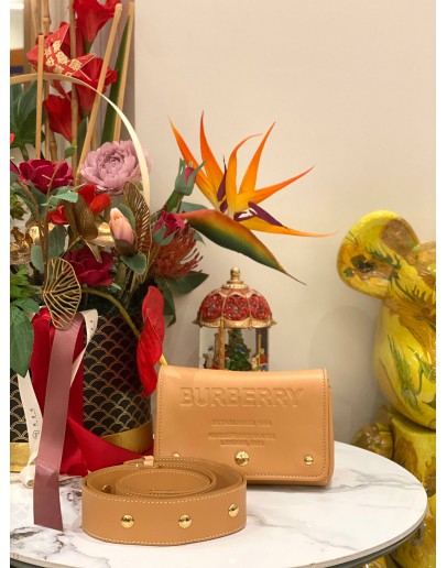 (LIKE NEW) BURBERRY SMOOTH CALFSKIN HACKBERRY CROSSBODY BAG 