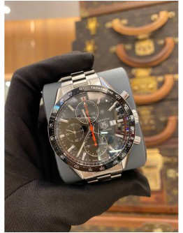 2016 TAG HEUER CARRERA CALIBRE 16 CHRONOGRAPH REF CV2014 BLACK DIAL 41MM AUTOMATIC WATCH FULL SET
