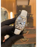 (UNUSED) 2019 FRANCK MULLER LADY CURVEX WHITE DIAL AUTOMATIC 31.5MM WATCH FULL SET