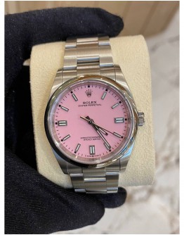 (BRAND NEW) 2024 ROLEX OYSTER PERPETUAL 36 REF 126000 CUSTOM MADE PINK DIAL 36MM AUTOMATIC WATCH FULL SET