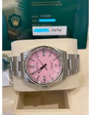 (BRAND NEW) 2024 ROLEX OYSTER PERPETUAL 36 REF 126000 CUSTOM MADE PINK DIAL 36MM AUTOMATIC WATCH FULL SET