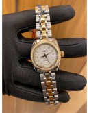 (LIKE NEW) TUDOR CLASSIC DATE REF 22023 DIAMOND BEZEL DIAMOND DIAL HALF 18K 750 YELLOW GOLD 28MM AUTOMATIC YEAR 2011 WATCH FULL SET