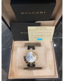 (NEW YEAR SALE) BVLGARI B.ZERO1 LADY 18K 750 GOLD DIAMOND MOTHER OF PEARL FLOWER MOTIF DIAL 35MM QUARTZ YEAR 2021 WATCH FULL SET