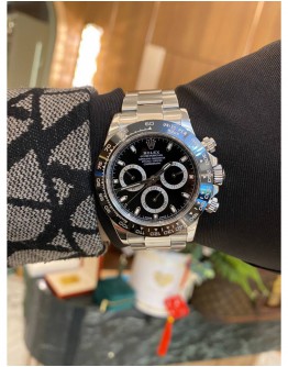 (UNUSED) ROLEX DAYTONA COSMOGRAPH PANDA DIAL REF 116500LN 40MM AUTOMATIC YEAR 2018 WATCH FULL SET