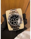 (UNUSED) ROLEX DAYTONA COSMOGRAPH PANDA DIAL REF 116500LN 40MM AUTOMATIC YEAR 2018 WATCH FULL SET