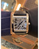 CARTIER TANK MC REF W5310026 PLATINUM 950 SKELETON MOVEMENT PERFECT WATCH YEAR 2021 WATCH FULL SET