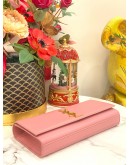 (LIKE NEW) YSL SAINT LAURENT KATE CLUTCH IN PINK GRAINED LEATHER