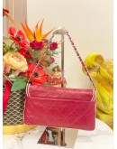 CHANEL 2.55 REISSUE EAST WEST FLAP SHOULDER BAG IN QUILTED LAMBSKIN LEATHER 