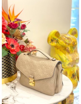 LOUIS VUITTON METIS BEIGE MONOGRAM EMPREINTE LEATHER WITH STRAP 