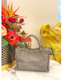 BALENCIAGA CLASSIC CITY SHOULDER BAG IN METALLIC GREY