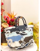 (LIKE NEW) LONGCHAMP LE PLIAGE LARGE SHOULDER BAG IN MULTICOLOURED EQUESTRIAN PRINT