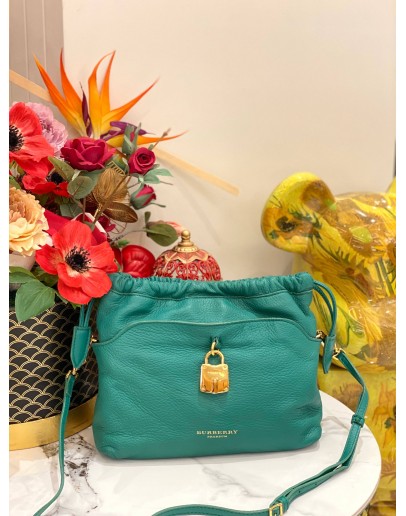 BURBERRY PRORSUM LITTLE CRUSH LEATHER CROSSBODY BAG 