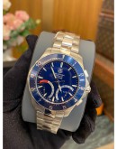 TAG HEUER AQUARACER CALIBRE S REGATTA REF CAF7110 BLUE OUTER RING BLUE DIAL 41MM QUARTZ YEAR 2014 WATCH -FULL SET-