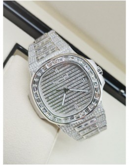 PATEK PHILIPPE NAUTILUS DIAMOND UNISEX WATCH 40MM AUTOMATIC