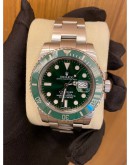 ROLEX HULK SUBMARINER DATE REF 116610LV 40MM AUTOMATIC YEAR 2014 WATCH -FULL SET-