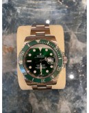 ROLEX HULK SUBMARINER DATE REF 116610LV 40MM AUTOMATIC YEAR 2014 WATCH -FULL SET-