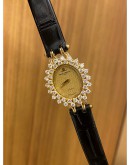 BAUME & MERCIER LADY 18K YELLOW GOLD DIAMOND 29MM QUARTZ WATCH