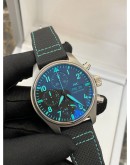 2022 IWC PILOT CHRONOGRAPH LIMITED EDITION 41MM MERCEDES AMG PETRONAS IW388108 TIFFANY BLUE DIAL WATCH