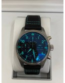 2022 IWC PILOT CHRONOGRAPH LIMITED EDITION 41MM MERCEDES AMG PETRONAS IW388108 TIFFANY BLUE DIAL WATCH