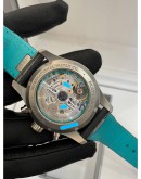 2022 IWC PILOT CHRONOGRAPH LIMITED EDITION 41MM MERCEDES AMG PETRONAS IW388108 TIFFANY BLUE DIAL WATCH