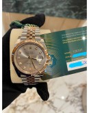 (BRAND NEW) 2024 ROLEX DATEJUST 41 REF 126331 18K 750 EVEROSE GOLD DIAMOND DIAL 41MM AUTOMATIC WATCH -FULL SET-