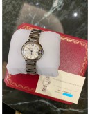 (LIKE NEW) 2023 CARTIER LADY BALLON BLEU DE CARTIER DIAMOND DIAL REF W4BB0029 28MM QUARTZ WATCH