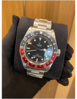 (UNUSED) TUDOR PEPSI BLACK BAY GMT REF M79830RB BLACK DIAL 41MM AUTOMATIC YEAR 2019 WATCH -FULL SET-