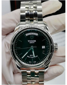 TUDOR GLAMOUR DAY DATE UNISEX WATCH 39MM AUTOMATIC FULL SET