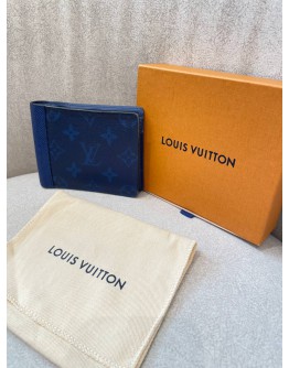 LOUIS VUITTON MULTIPLE WALLET MONOGRAM PACIFIC TAIGA BLUE 