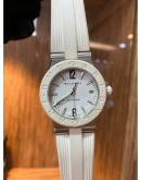 BVLGARI DIAGONO LADY SNOWFLAKE WHITE DIAL 35MM AUTOMATIC WATCH