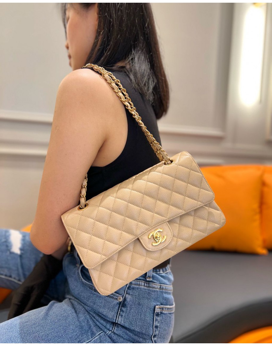 Chanel 9 Brown Classic Double Flap Bag