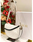 (LIKE NEW) CHRISTIAN DIOR CANNAGE MEDIUM VIBE HOBO BAG IN WHITE
