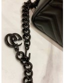 (LIKE NEW) GUCCI BLACK LEATHER GG MARMONT BELT BAG 