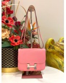 (LIKE NEW) 2020 HERMES CONSTANCE 18 CROSSBODY BAG IN CHERRY BLOSSOM PINK EPSOM LEATHER -FULL SET-