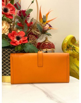 (LIKE NEW) 2013 HERMES JIGE ELAN 29 CLUTCH IN ORANGE H EPSOM LEATHER -FULL SET-