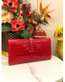 (LIKE NEW) 2013 HERMES JIGE ELAN 29 CLUTCH IN ORANGE H EPSOM LEATHER -FULL SET-