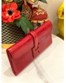 (LIKE NEW) 2013 HERMES JIGE ELAN 29 CLUTCH IN ORANGE H EPSOM LEATHER -FULL SET-