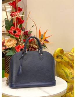 LOUIS VUITTON ALMA MM EPI LEATHER IN BLUE