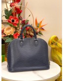 LOUIS VUITTON ALMA MM EPI LEATHER IN BLUE