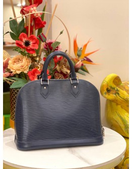 LOUIS VUITTON ALMA MM EPI LEATHER IN BLUE